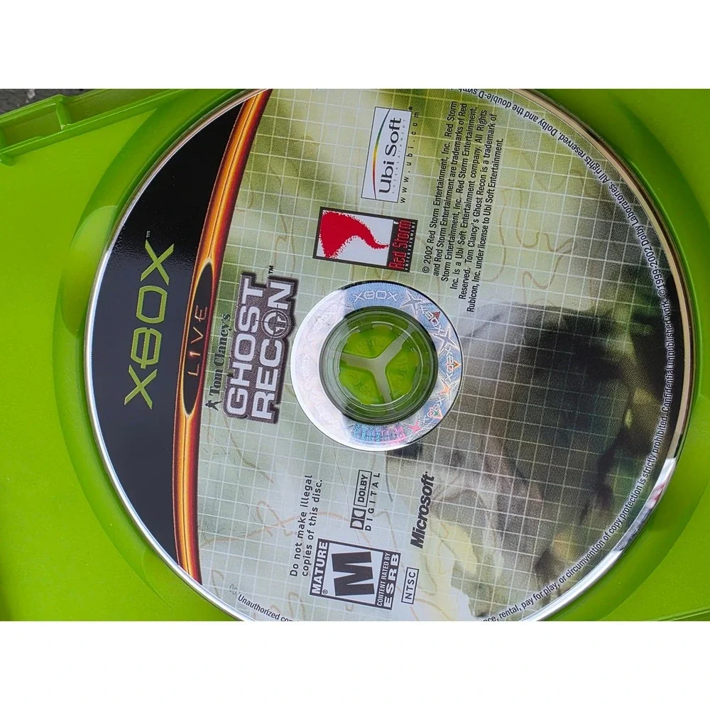 Tom Clancy Xbox Game Lot Ghost Recon 1 & 2 Rainbow Six 3 Splinter Cell‎ Bundle
